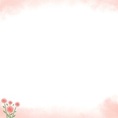 pink flower frame