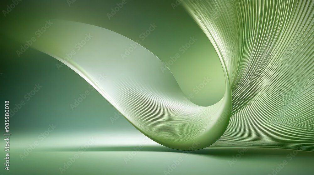 Poster elegant green background featuring subtle, abstract design elements and ample space for overlay text