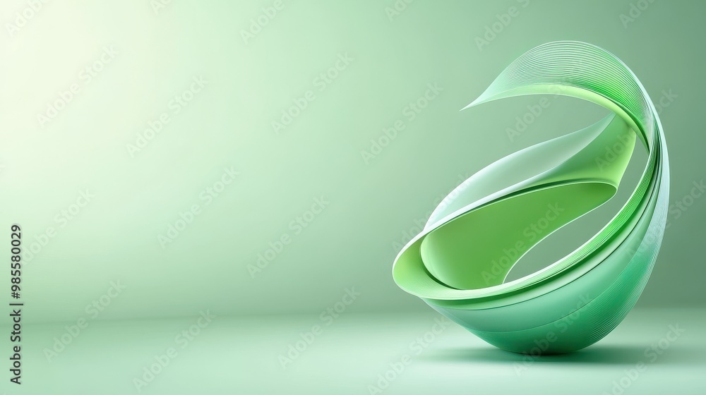 Poster elegant green background featuring subtle, abstract design elements and ample space for overlay text