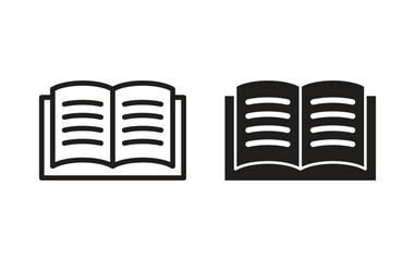 Book icon. open book icon vector