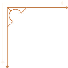 Monoline Art Deco Corner