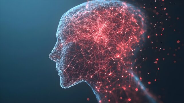 Digital human head with neural network design.