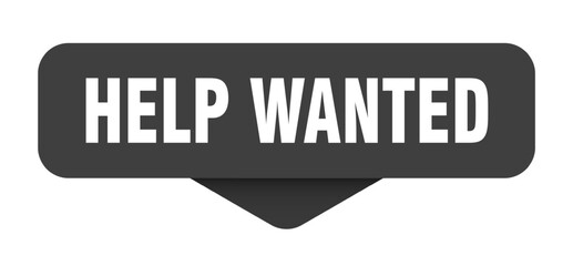 HELP WANTED STICKER