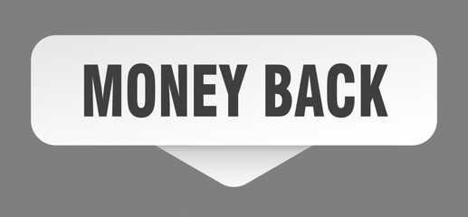 MONEY BACK STICKER
