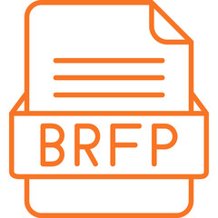 BREP File Format Vector Icon Design