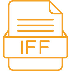 IFF File Format Vector Icon Design