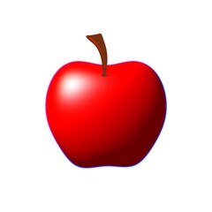 Vector fruits and vegetables icon set isolated on white background. Vector illustration.