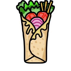 Desserts & Sweet Foods Flat Design Icon