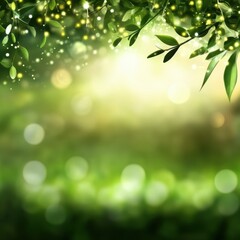 Fototapeta premium Green Blurry Background