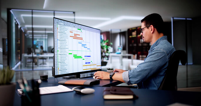 Kanban Project Management Software On Laptop