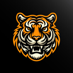 Modern Tiger Head Logo
