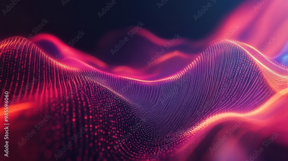 Poster abstract background with dynamic and interconnected lines representing sales growth and market expan