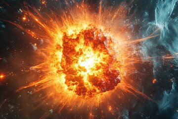 Fototapeta premium atom explosion big bang