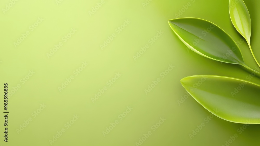 Poster green gradient background blending bright lime and deep olive tones, ideal for creating depth in nat