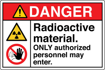 Fototapeta premium ANSI Z535 Safety Sign Marking...