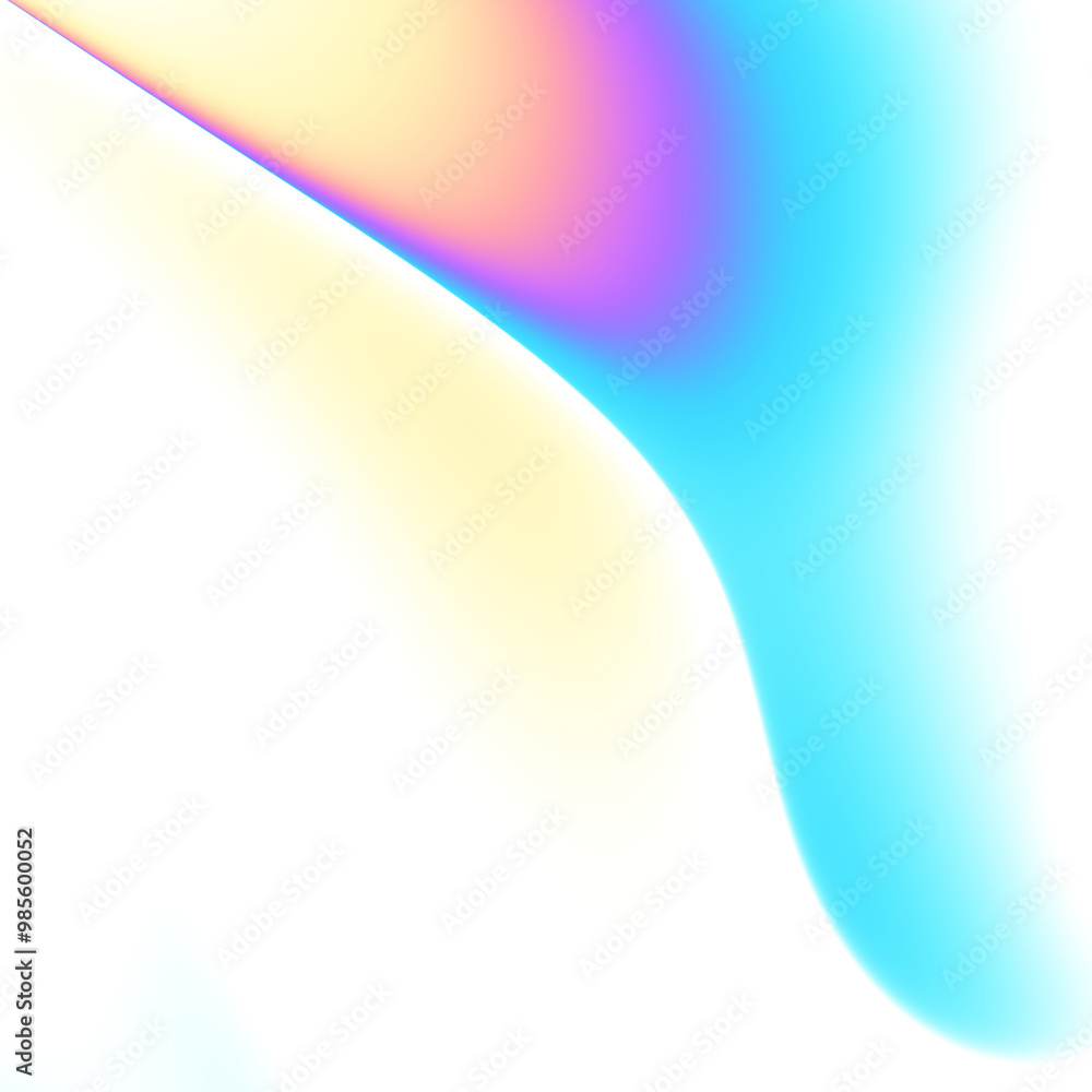 Aufkleber A stunning and vibrant gradient abstract background featuring smooth and flowing curves for artistic designs