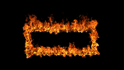burning fire Frame