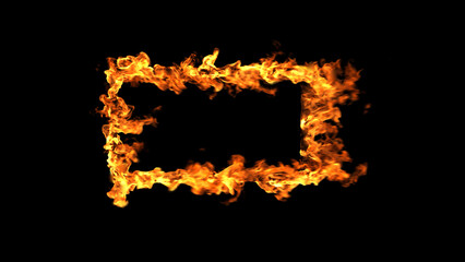 burning fire Frame