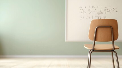 Digital Whiteboard showcasing a complex math equation in a bright virtual classroom