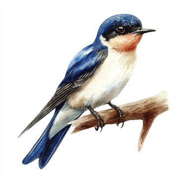 recommend clip art: Sparrow watercolor clipart illustration isolated
