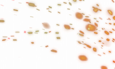 3d render of fire embers or particles for video overlay effect, transparent background in png format.