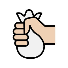 Herbal compress icon