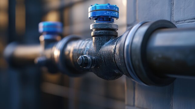 Water leak sensor alert, smart water sensor can automatically shut off a solenoid valve.