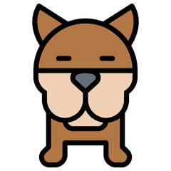 Police dog icon