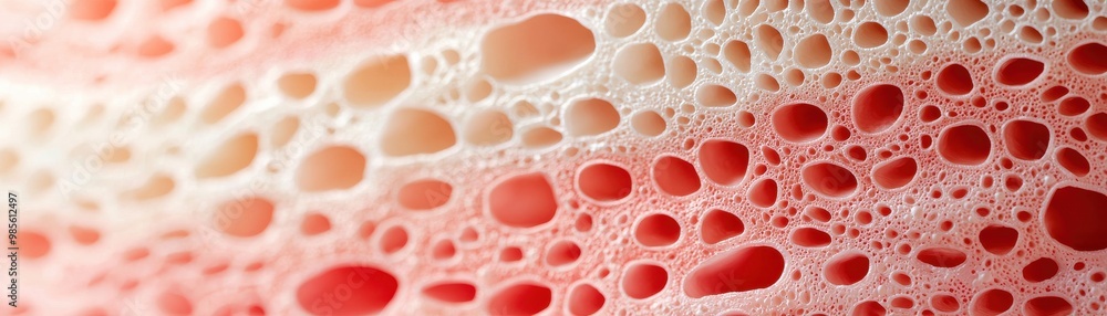 Aufkleber abstract macro image showcasing textured bubbles on a vibrant background, perfect for innovative des