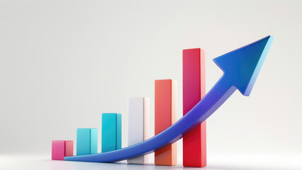 3D Growth Chart: Dynamic and Clear Data Visualization