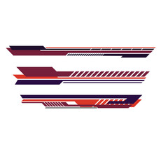 car body strip line sticker design vector