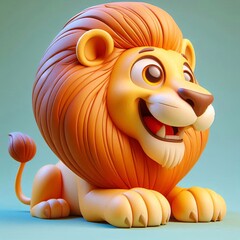 Naklejka premium 3d cartoon, animal, illustration, vector