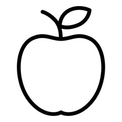Apple icon. Vector line icon