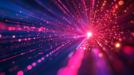 Abstract Pink and Blue Lights Background.