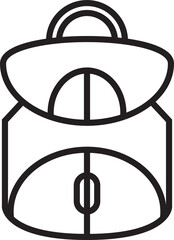 Backpack Line Icon