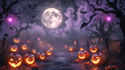 Surreal Halloween Background: A Dreamy Spookfest