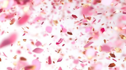 'isolated glitter confetti gold Rose PNG glistering particle sparkle pink falling shiny abstract christmas shine pale festive light decoration glittering holiday luxury part'