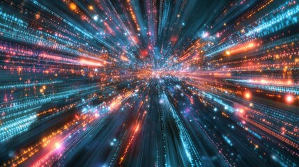 Naklejka premium Abstract Digital Network.