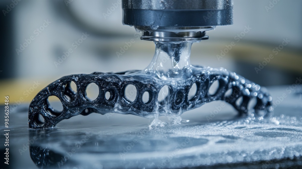 Aufkleber 3d printed object being washed.