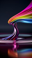 Abstract image combining vibrant colors and conceptual forms, showcasing visual vitality