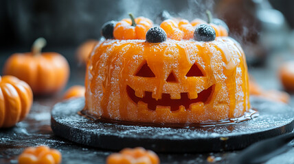 halloween pumpkin cake