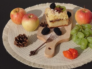 Herbstlicher Streuselkuchen