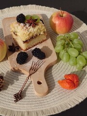 Herbstlicher Streuselkuchen