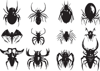 Set Insects. Hand drawn vector illustration	