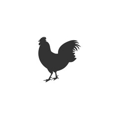 Chicken icon isolated on transparent background