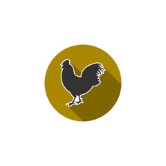 Chicken icon isolated on transparent background