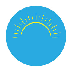 Sun abstract shape logo vector