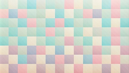 Pastel checkered pattern in soft shades. 