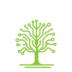 Abstract Circuit Board Tree icon