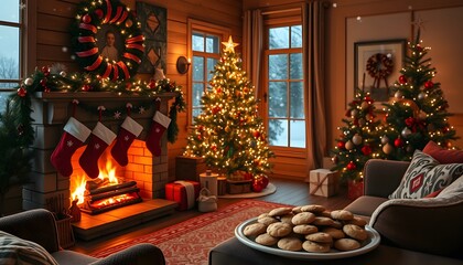 Santa’s Welcome: Cookies by the Fire